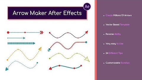Arrow Maker After Effects AFTER EFFECTS Template Videohive 32858646