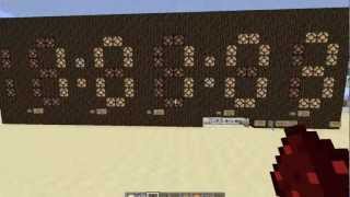 Minecraft Smallest Ever Digital Clock (For Reals!) [Showcase]