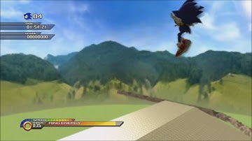 Sonic Unleashed - Attempting large skip in Rooftop Run Act1