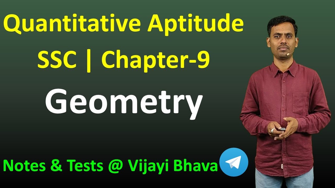 Mental Ability | SSC | Quantitative Aptitude-9 | Geometry | Satish @VijayiBhava ​