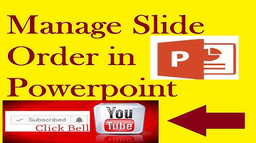 Microsoft PowerPoint - Changing Slide Order tutorial in Hindi Urdu lesson 12