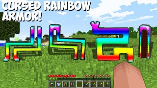 Why is this CURSED RAINBOW ARMOR NEEDED in Minecraft  STRANGEST ARMOR !