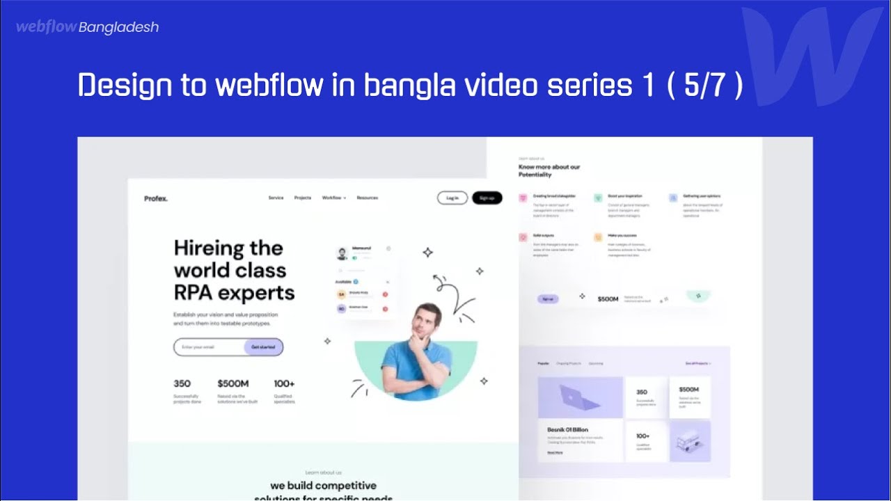 Design (Figma) to Webflow in Bangla Video Series 1 ( 5/7 ) - YouTube