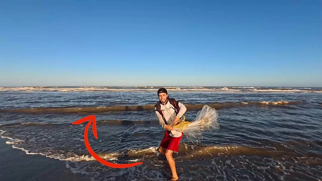 PESCARIA com TARRAFA de AÇUDE na BEIRA de PRAIA! - É POSSÍVEL?!