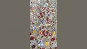 Buy this beautiful sequence work net fabric @dresses_lace_design