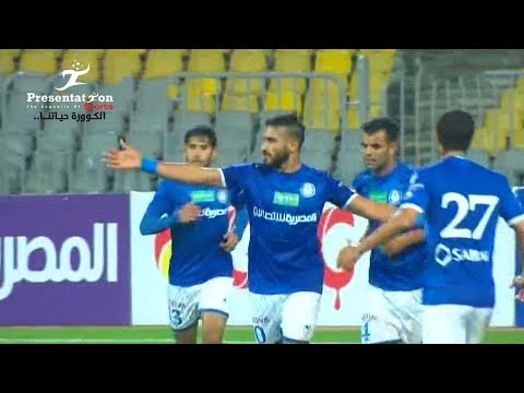 الهدف الأول ل سموحه امام الإنتاج الحربي احمد نبيل مانجا الجولة ال 15 الدوري المصري