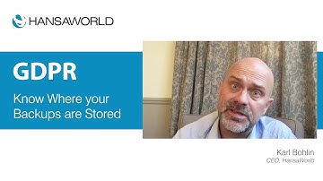 GDPR: Know Where your Backups are Stored