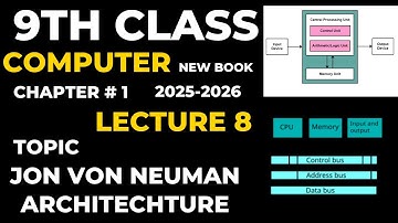 class 9 computer new book 2025 class 8 | von Neumann architecture computer system class 9 chapter 1