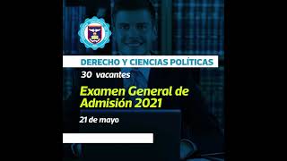 Derecho y Ciencias Políticas UNP | examen de admisión mayo 2021