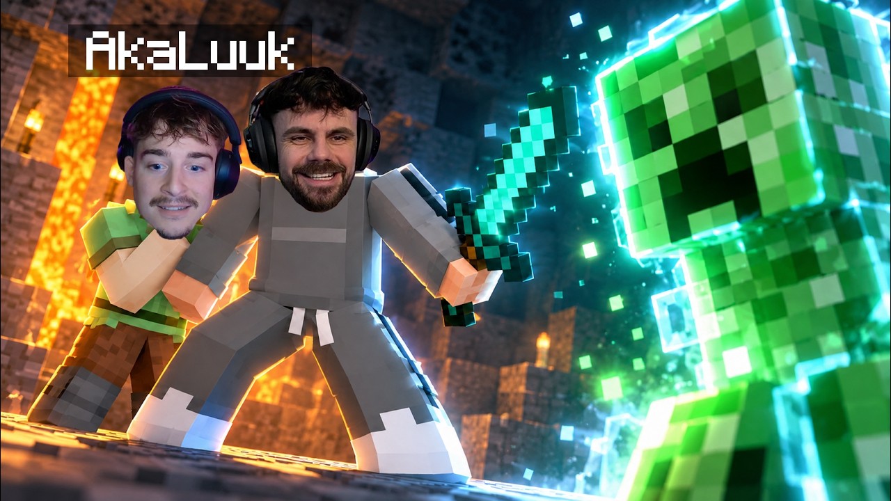 Ik speelde minecraft met AKALUUK.. en dit is wat er gebeurde..