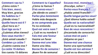 160 Frases de Conversación en Francés para Principiantes - Lenta y fácil 😲 || Aprende Francés básico