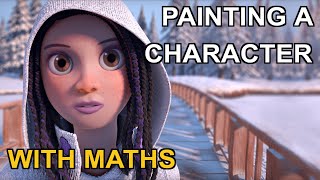 Painting a Character with Maths