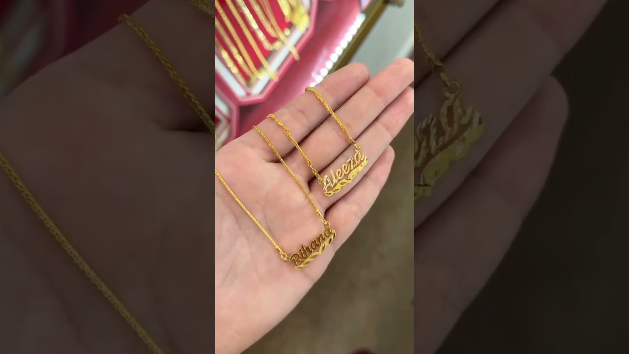 Gold Name necklace 