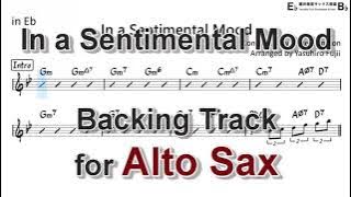 In a Sentimental Mood - Backing Track for Alto Sax