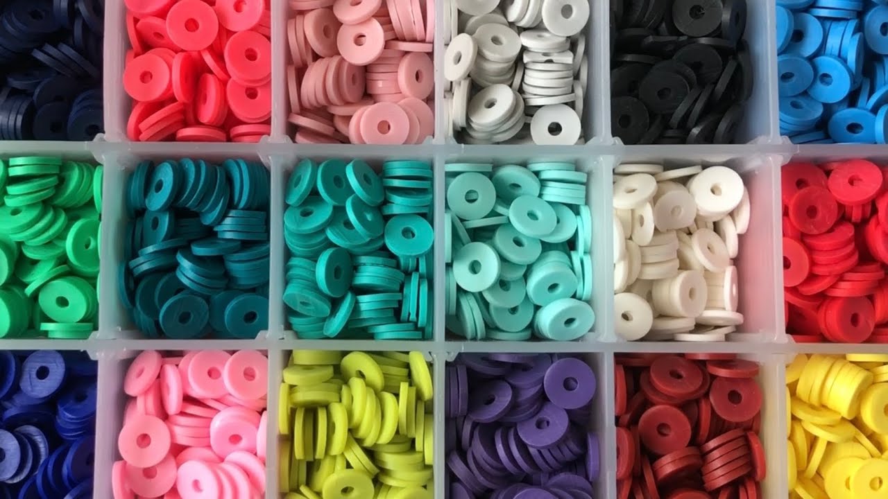 Altering Beads, Making Mixes and Bracelets Tutorial with Beebeecraft Polymer Clay Heishi Beads!