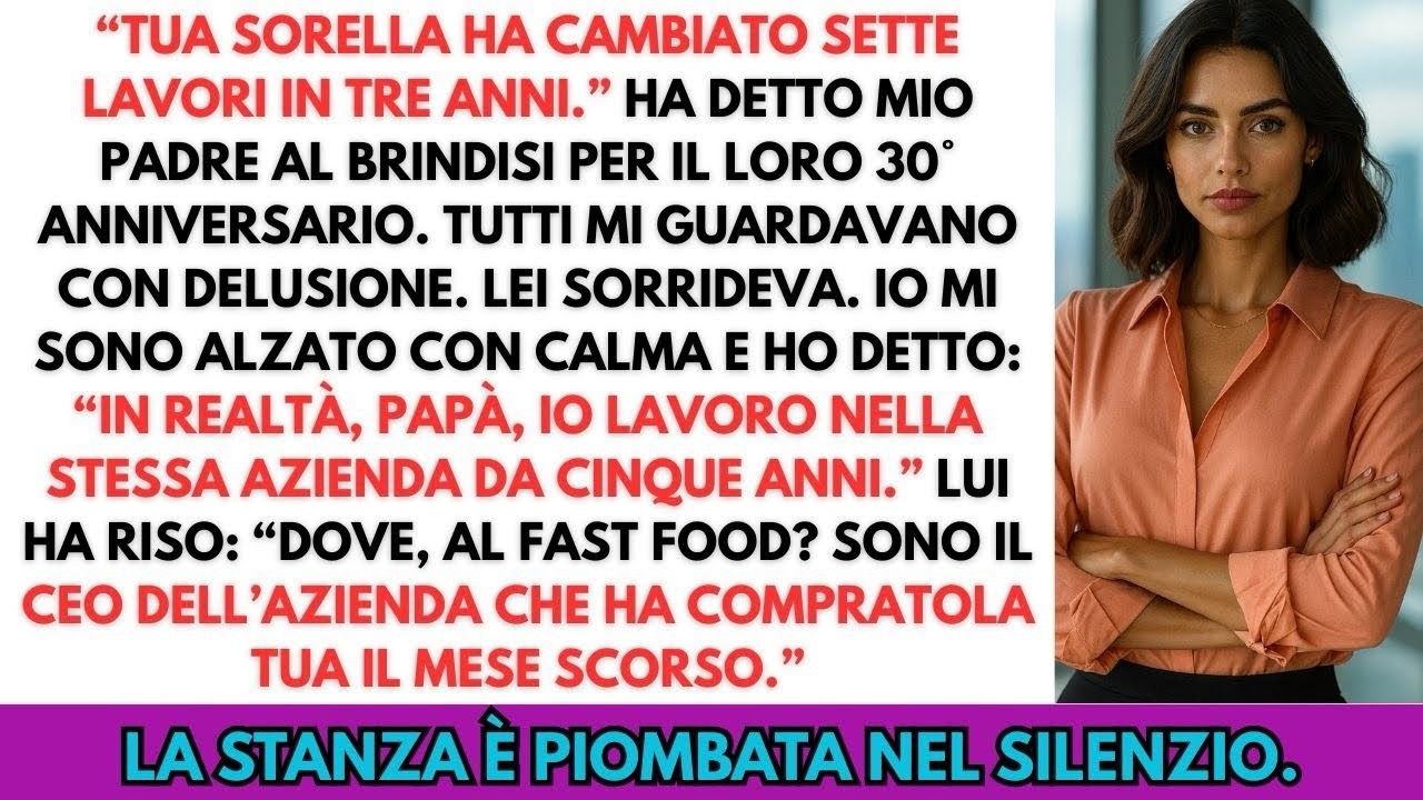 Al 30° anniversario dei miei, papà mi ha umiliata… così ho rivelato che possiedo la sua azienda