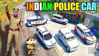Franklin & Shinchan Collecting Indian Police Cars in GTA 5