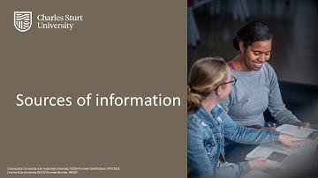 Sources of information