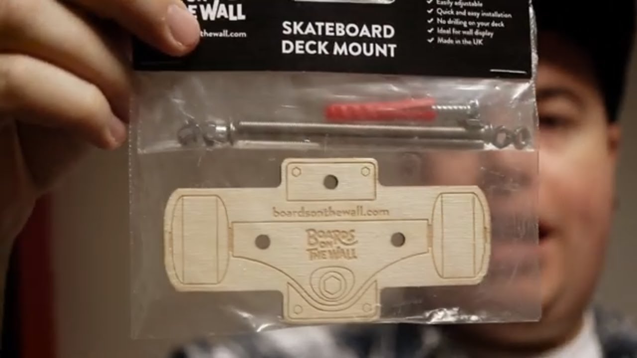HOW TO HANG A SKATEBOARD DECK ON THE WALL SkateHut YouTube how-to-hang-a-skateboard-deck-on-the-wall-skatehut-youtube
