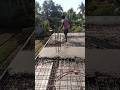 how to cast roof slab concrete in village house construction #construction #civil #concrete