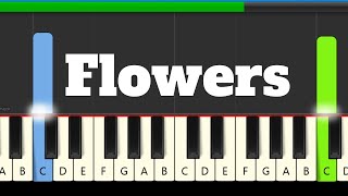 Miley Cyrus Flowers Piano Tutorial: Perfectly Simple for Beginners ??