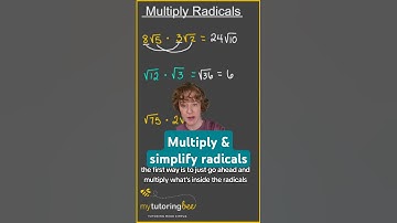 Multiplying and dividing radicals; simplifying radical expressions pt1 #maths #algebratips #mathhelp