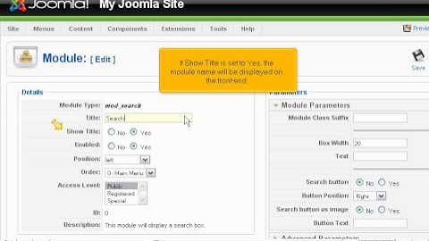 How to create a search module in Joomla - Joomla Tutorials