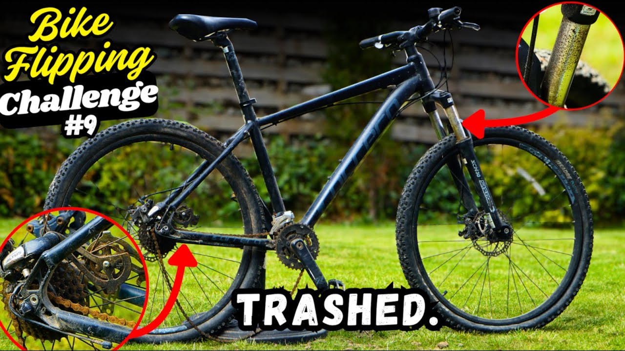Сможем ли мы спасти этот СЛОМАННЫЙ горный велосипед из мусорки? Bike Flipping Challenge, выпуск 9