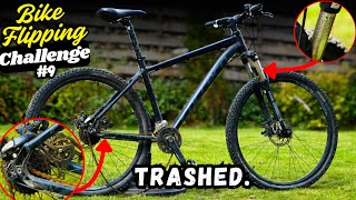 Can We Save This Broken Mountain Bike From The Trash Bike Flipping Challenge Ep9