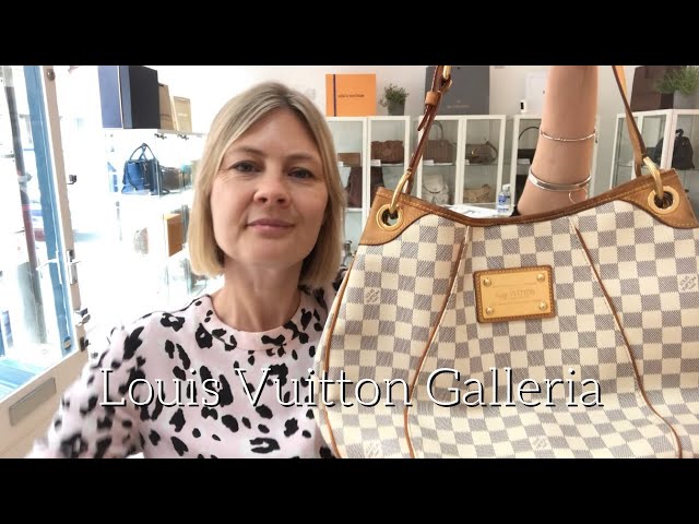 Louis Vuitton, Bags, Louis Vuitton Damier Azur Galliera Mm Totes Shoulder  Bag