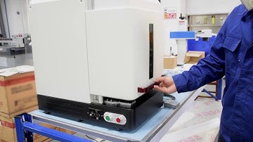 Enclosure Type Fiber Laser Marking Machine Operation Demonstration Video