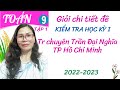 Toán 9-Giải chi tiết đề thi học kỳ 1-Trần Đại Nghĩa-HCM 22-23