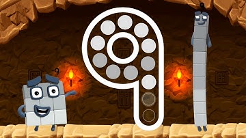 Numberblocks 9 Number Magic Run - Meet the Number Nine with Numberblocks | CBeebies Go Explore Game