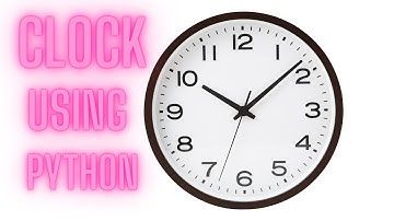 real time clock using python||tutorial|| in ENGLISH!!