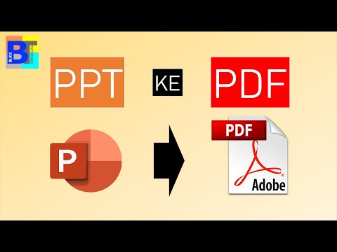 Cara Merubah file powerpoint ke PDF (cara konversi PPT ke PDF) | Belajar Powerpoint
