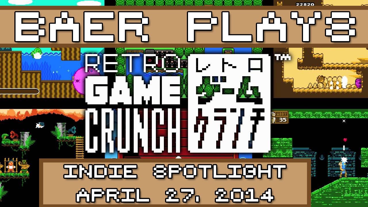 Baer Plays Retro Game Crunch (Indie Spotlight - April 27, 2014)