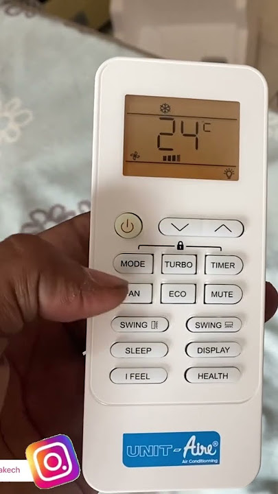 طريقة ضبط المكيف الهوائي على وضع التبريد #airconditioned