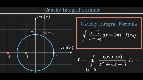 Cauchy Integral Formula Application: Complex Analysis Example