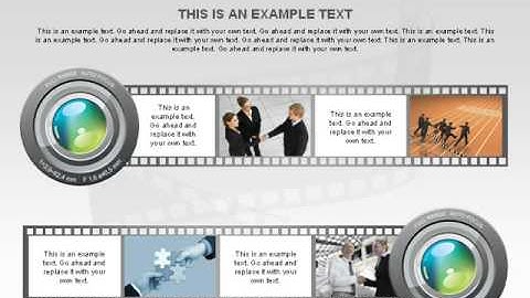 Film Roll Timeline for PowerPoint by PoweredTemplate.com