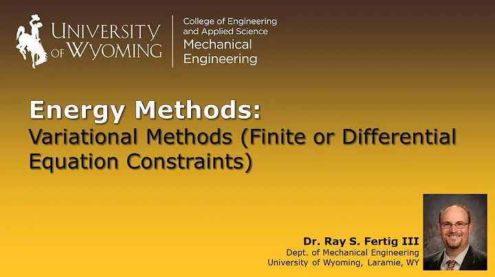 Variational Methods (Finite and Differential Constraints)