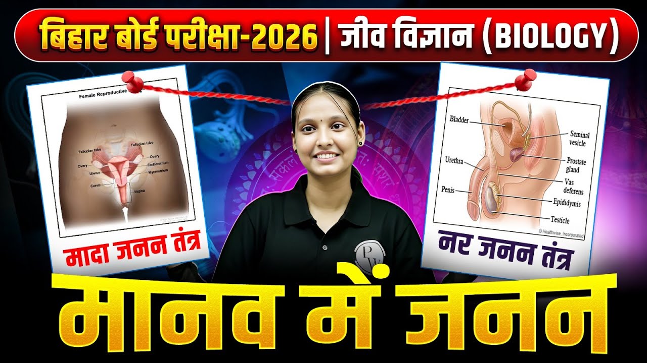 Class 10 Science मानव में जनन | 10th Biology Complete Revision Bihar Board | By Nidhi Mam