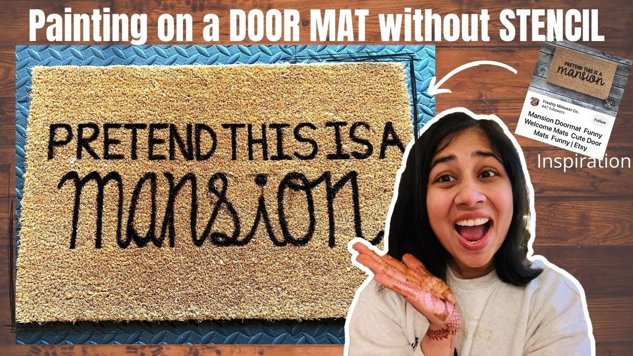DIY Personalized Door Mat, Easy & Cheap!
