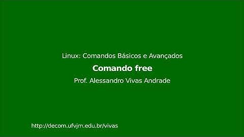 Vídeo 44 - [Cap. 5 Comandos de Sistema ] - Comando free - Linux: Comandos Básicos e Avançados