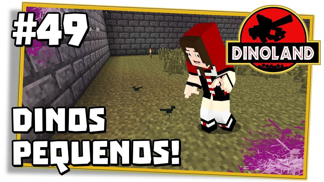 Minecraft DinoLand: DINOS CABEÇUDINHOS BONITINHOS! - EP. 49 - YouTube