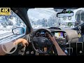 Ford Focus RS In Snow | Custom Cars: Online Drive | POV Drive 4K Ultra Graphics 