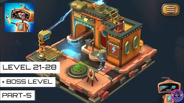 Tiny Robots Recharged Gameplay Walkthrough Part-5 | Game Level 21-28 with Boss Level (Android/iOS)