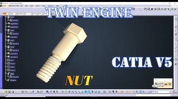 Twin Engine Design  In Catia | NUT | Advanced Assembly | CATIA TUTORIALS