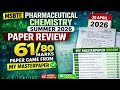 MSBTE Pharmaceutical Chemistry Paper Review 30 APRIL 2026 | D Pharmacy 1st Year Maharashtra