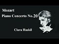 モーツァルト ピアノ協奏曲第２０番 ニ短調 k466  ハスキル/マルケヴィッチ Piano Concerto N0.20 D mol