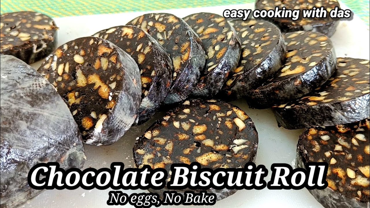 chocolate biscuits roll recipe || chocolate salami recipe || chocolate cake || cake recipe ||
